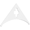 Ekena Millwork Pitch Turner Architectural Grade PVC Gable Pediment, 48"W x 24"H x 1"P (12/12) GPP048X024X100TUR - alternate 1